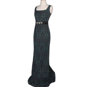 Badgley Misdchka Collection, Brocade Gown, Size 4. {EX+}